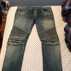 Balmain jeans ripped knees